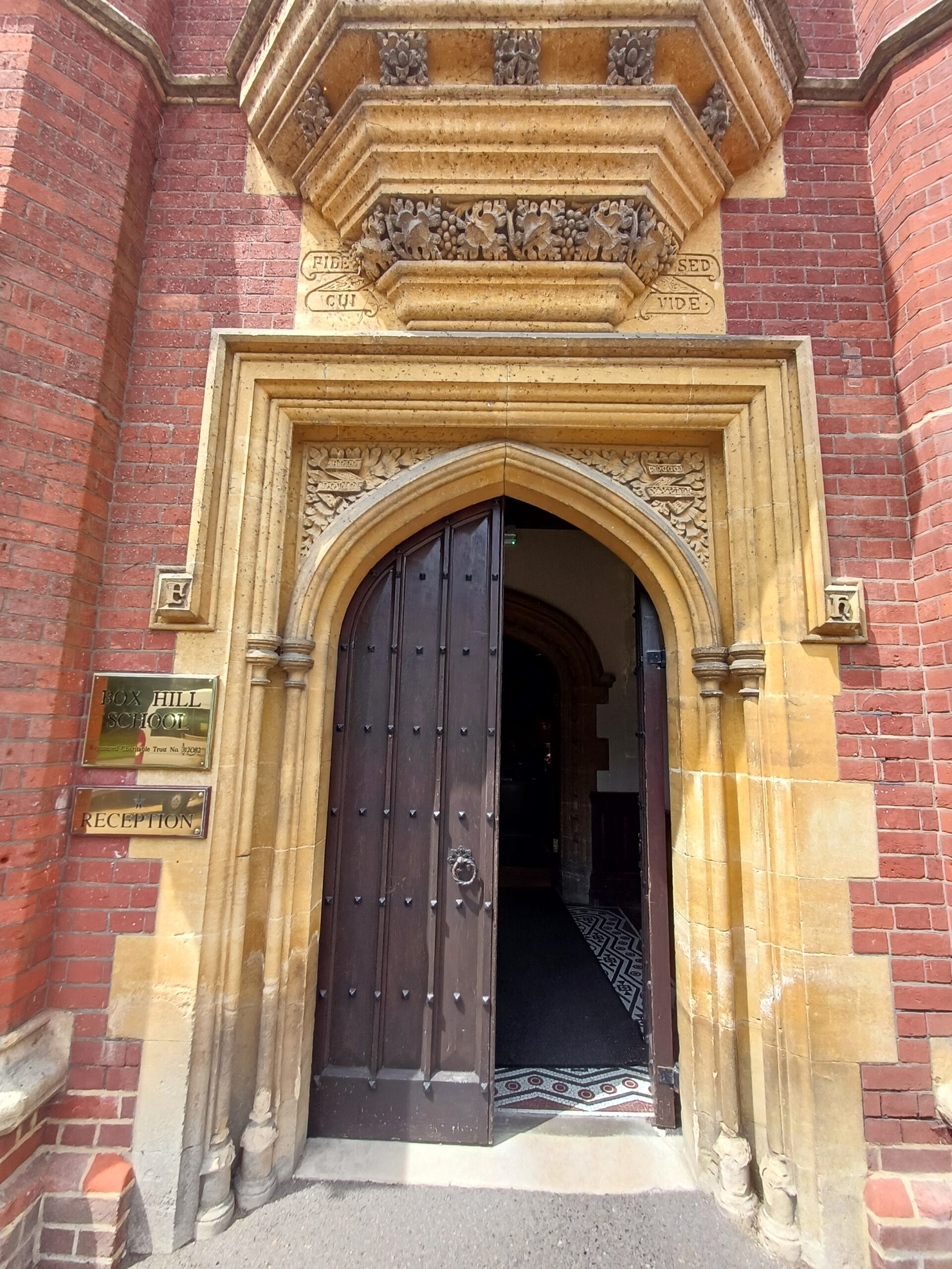 Box Hill entrance close up